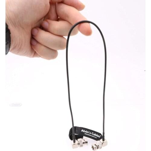Alvins Cables Blackmagic RG179 Coax BNC Right Angle Male to Male Flexible HD SDI Cable for BMCC Video Camera