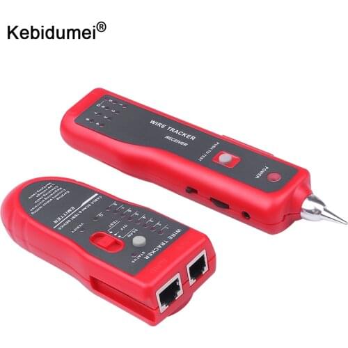 Kebidumei RJ11 RJ45 Cat5 Cat6 Telephone Wire Tracker Tracer Toner Ethernet LAN Network Cable Tester Detector Line Finder