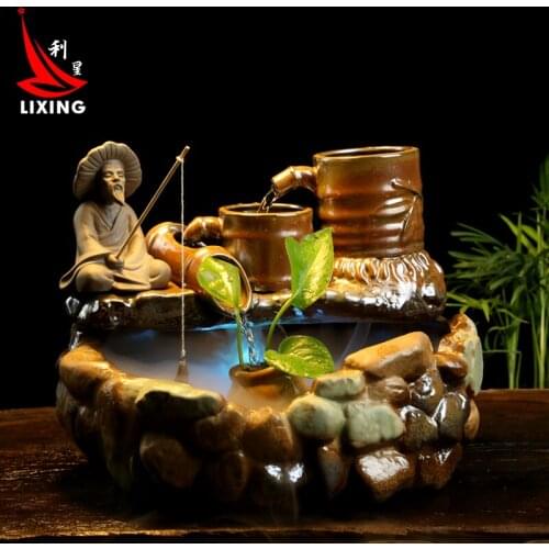 The living room decoration ceramic water atomizing and humidifying wheel opening gifts creative arts and crafts Home Furnishing