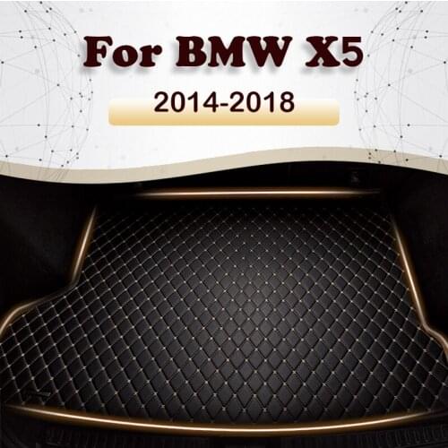 Car trunk mat for BMW X5 F15 Five seats 2014 2015 2016 2017 2018 Cargo Liner Carpet Interior Parts Accessories Cover
