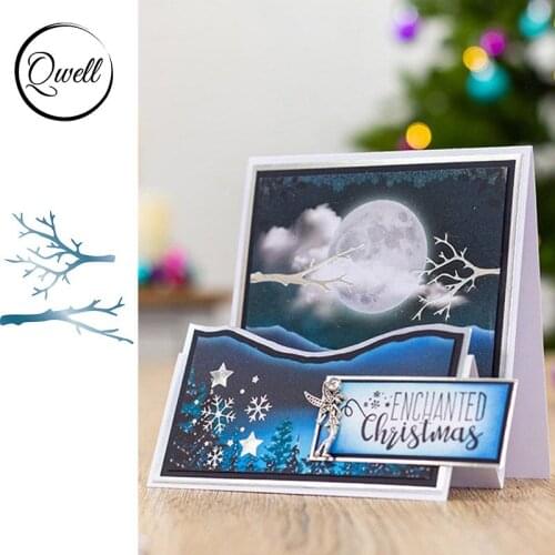 QWELL Dead Branch Hot Foil Plate for Scrapbooking and Cards Making Paper Craft New 2019 die