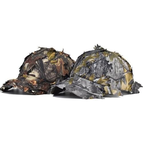Mens Camo Disguise Ghillie Hat FG Baseball Cap For Fishing Hiking Hunting Army Hat Multicam Cap Military Round Hat Equipment