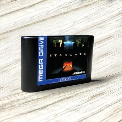 Stargate - EUR Label Flashkit MD Electroless Gold PCB Card for Sega Genesis Megadrive Video Game Console