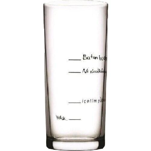 Paşabahçe İçelim Good Rakı Glass 6 Pieces - Decorative Glass Rakı Glass - Special Legendary Rakı Glass