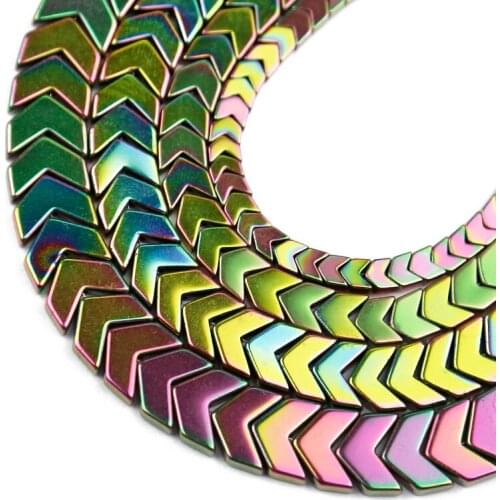 Natural Stone New Green Hematite Beads 4/6/8/10mm Arrows Shape Spacers Loose Beads For Jewelry Making Diy Bracelet Accessories