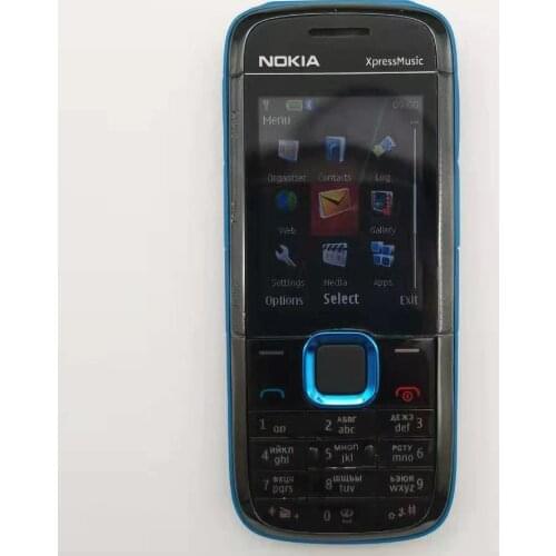 Original Nokia 5130 XpressMusic unlocked mobile phone Bluetooth FM cell phone English russian hebrew arabic keyboard supports