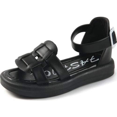 Children Sandals Shoes Girls Boy Gladiator Buckle Strap Summer Breathable Princess Kid Party Fashion Beach Flat Toddler Baby