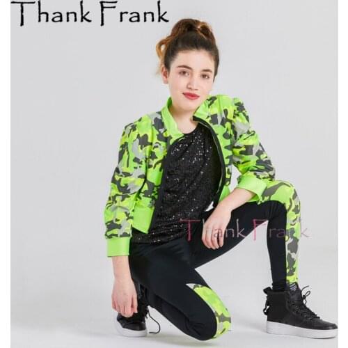 New Paillette Child Dance Set Kids 3-Piece Hip-Hop Dance Costume For Girls Boys Rave Festival Outfit Adult Street Dancewear C544