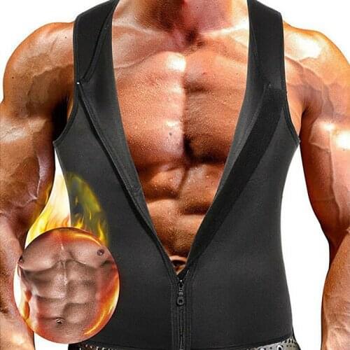 New Mens Slimming Neoprene Vest Sweat Shirt Body Shaper Waist Trainer Shapewear Men Top Shapers Clothing Male