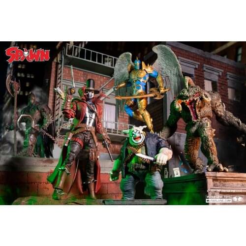 Original Mcfarlane DC Spawn The Redeemer The Clown Raven Spawn Anime Action Figur Toy for Child Halloween Gift