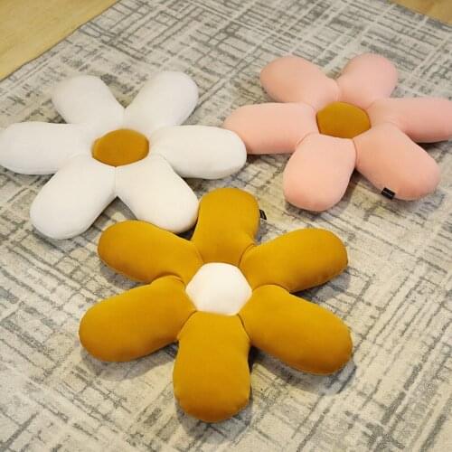 Plush Flower Floor Pillow Seating Cushion Daisy Pillow Toys Cute Room Decor for Girls Flower Pillow for Reading Kids Home Decor