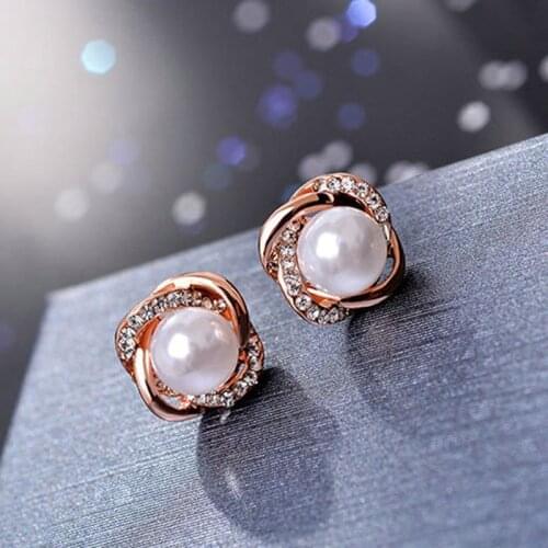 NEW Unique Transparent Rhinestone Pearl Clip on Earrings for Women 2020 Jewelry Korean Statement Earrings Brincos