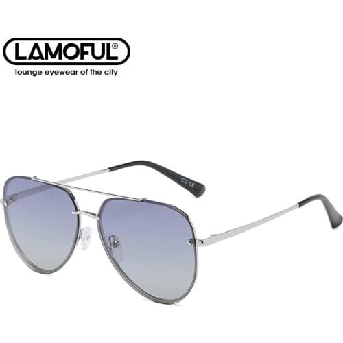 LAMOFUR Polarized Sunglasses Fashion Street Photo for Women UV Glasses Driving Party Professional Cool Sunglasses For Men 72030