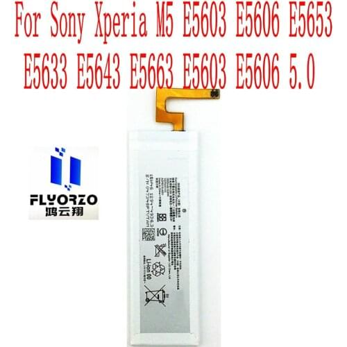 Brand new High Quality 2600mAh AGPB016-A001 Battery For Sony Xperia M5 E5603 E5606 E5653 E5633 E5643 E5663 E5603 Mobile Phone