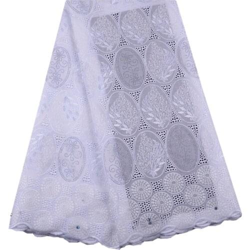 Dry Soft Cotton Voile Lace Swiss Lace Latest White Color High Quality Swiss Voile Lace In Switzerland For Wedding Dress F1486