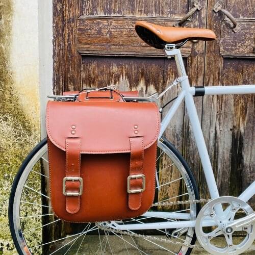 Retro Bike Bag Storage Portable Bike Two Sides bicycle Pannier 3L Large Capacity Mailman Pack Package Cycling Accessories