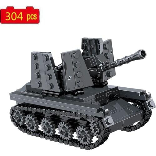 WW2 Military Series World War II Army Tank Destroyer Soldier MOC Model Building Blocks Toys Gifts