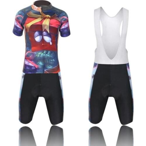 XINTOWN Kids Cycling Jersey Ropa Ciclismo Boys Girls Bicycle Clothing Children Short Sleeve (Bib ) Shorts Bike Suit Set S-XXL