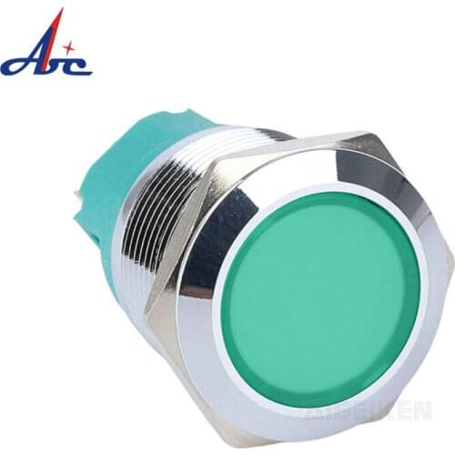 Factory Supply 22mm Momentary Push Button RGB Full Illuminated 5V 12V Tri Color Switch
