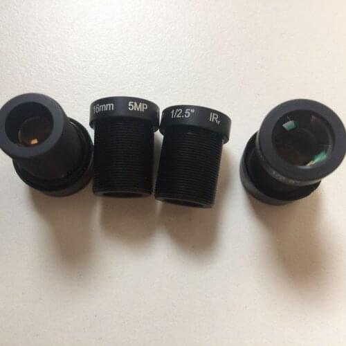 1 / 2.5, 16mm wide angle monitoring lens, 5MP dash cam lens, hunting camera lens, aerial camera lens, M12 motion camera lens