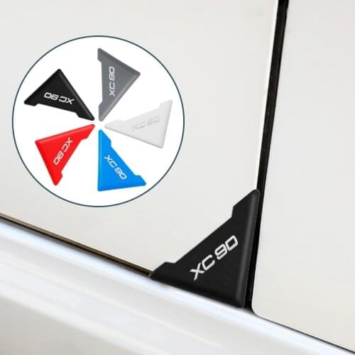 1 Pair Silicone Car Door Corner Cover Anti-Scratch Protector Car door edges to avoid bumping paint Car Styling for VOLVO XC90