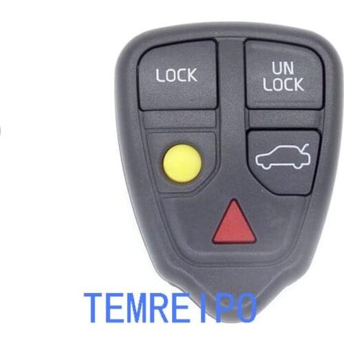 10pcs/lot Replacement Remote Key Shell for Vol vo S60 S70 S80 S90 V70 Case Fob 5 Buttons