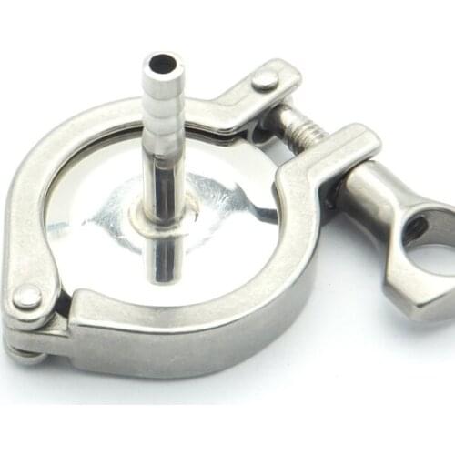 304 Stainless Steel Sanitary Pipe Fitting Set 19mm Hose Barb Ferrule + 1" Tri Clamp + Silicon Gasket + End Cap