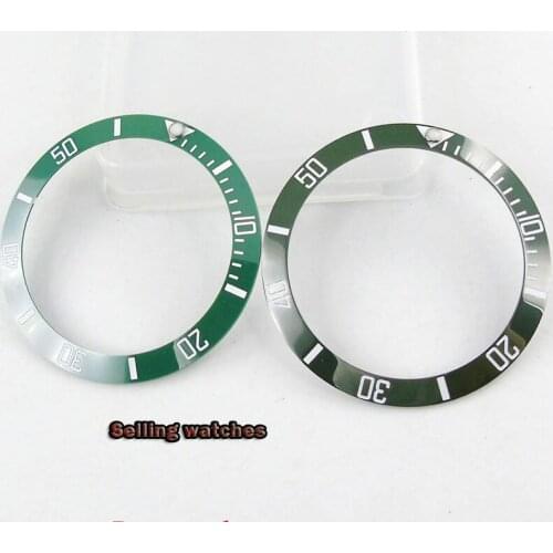 38mm new high quality ceramic bezel insert watch fit automatic movement Mens watch bezel