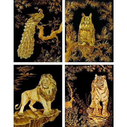 Diamond Painting Tiger 5D DIY Full Square/Round drill diamond embroidery Animals Lion Rhinestones mosaic Decoration