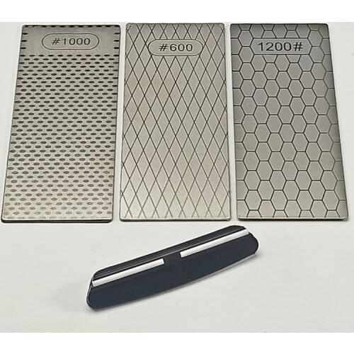 Diamond Sharpening Stone Knife sharpener 150*65*2.5mm Ultra-thin Honeycomb Surface Kitchen Grinding Tool Knife Whetstone