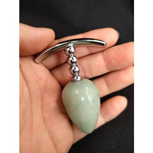 Natural jade anus plug vestibule general male and female appeal sex masturbation device Tails BDSM