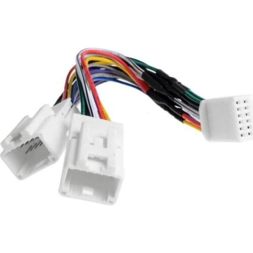 Car CD Adapter Audio Interface SD 2x6P Connect 1 to 2 for Toyota RAV4 Sequoia Sienna Tacoma Yaris for Lexus ES300 IS220