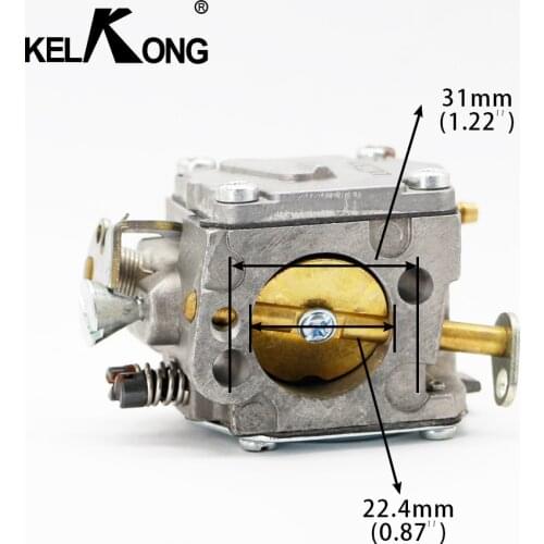 KELKONG Gasoline Carburetor Fit For HUSQVARNA 61 268 266 272 XP 20mm Chainsaw Motor Carb