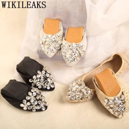 Glitter Shoes Korean Shoes Pointed Toe Flats Women Loafers Plus Size Shoes For Women Fashion Zapatos Elegantes De Mujer Ayakkabi