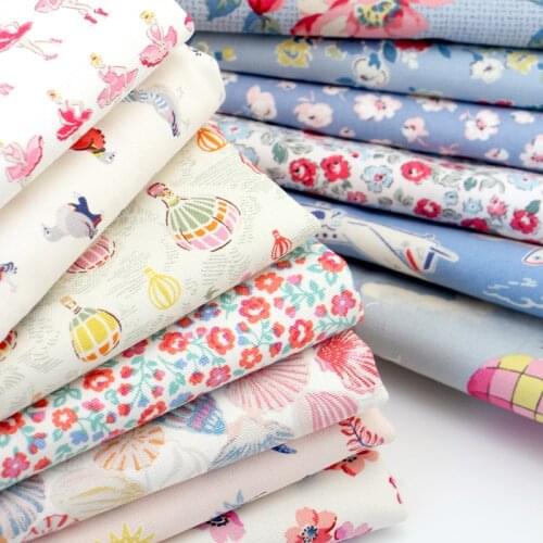 Flower Patterns,Cotton Canvas Fabric,Handmade Sewing Fabric Clothes For Sofa Curtain Bag Home Decoration Material