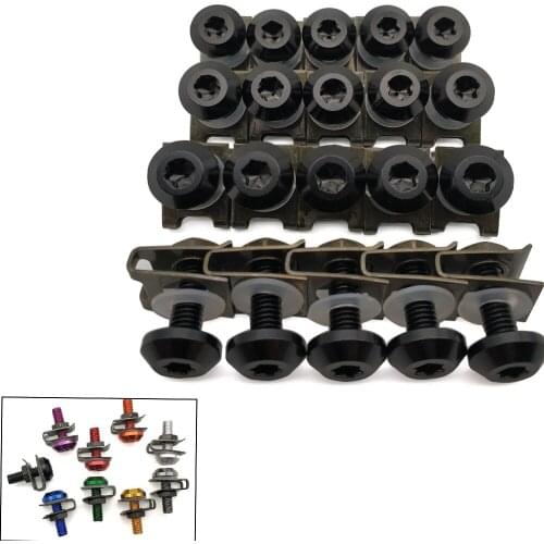 For Honda SL230 XR230 XR250 XR400 XR125 xr 250 400 Motorcycle Fairing Aluminu hexagon socket Screws Clips Body Spring Bolt Kit