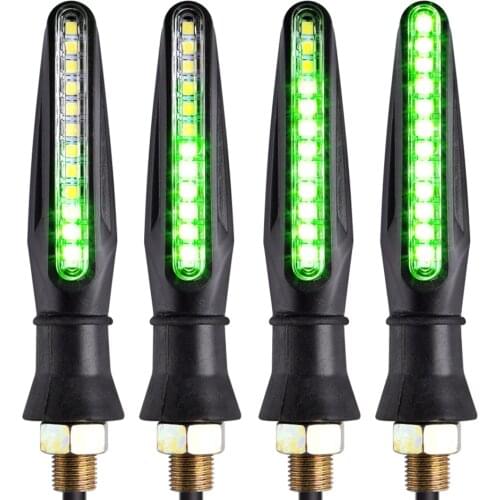 For Kawasaki ZX 12 10 6 R Z 900 650 800 250 NINJA 250 300R LED Motorcycle Turn Signal Lights Flashing Signal Lamp Accessories