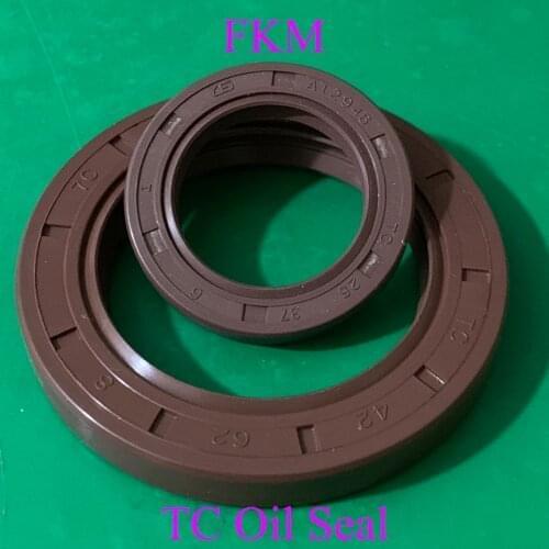 25*38*7 25x38x7 25*40*5/7/8/10 25x40x5/7/8/10 Fluoro FKM Fluorine Rubber Spring Two Lip TC Gasket Radial Shaft Skeleton Oil Seal