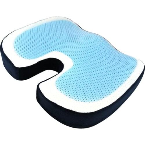 Gel Memory Foam Coccyx Cushion Chair Beautiful Buttock Pregnant Woman Cushion Summer Breathable Office Car Sciatica Pillow 1 PC