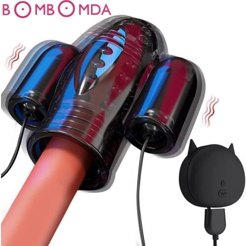 Glans Vibrators Male Masturbation Adult Sex Toy For Men Glans Trainer Male Delay Lasting Trainer Vibrators for men Penis Massage