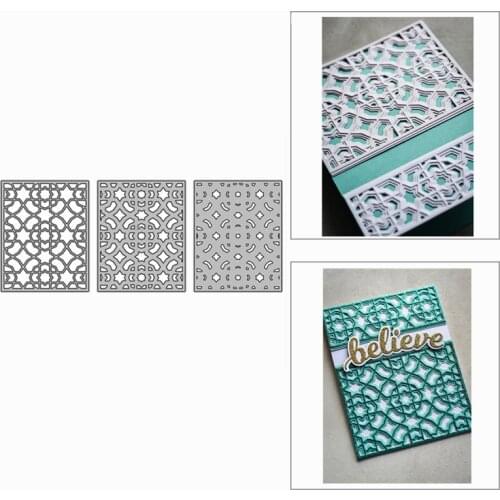 2020 New Layered Frame Polygon Shape Metal Cutting Dies for DIY Scrapbooking and Card Making Decorative Embossing Craft No Stamp
