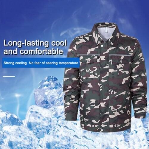 Fashion Style High-Tech Cooling Jacket Summer Air Conditioning Cool Coat with 2 USB Powered Fans Outdoor Sun Protection Clothing