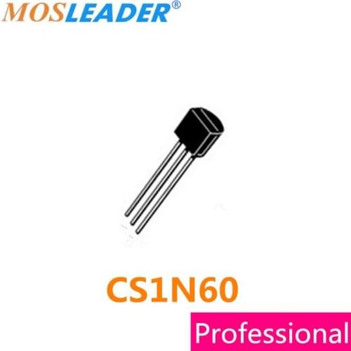 Mosleader CS1N60 A1H TO92 100PCS 1N60 TO-92 N-Channel 600V 0.8A 800mA High quality