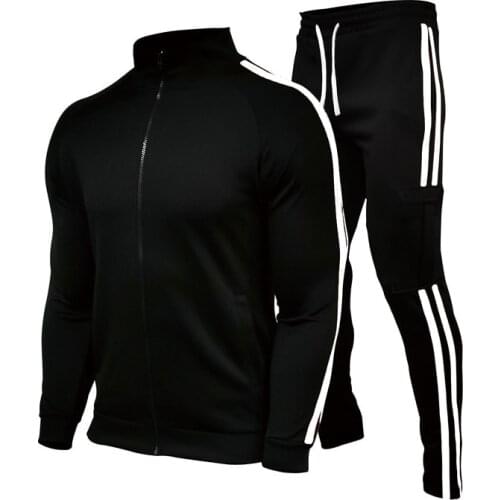 Europe America Mens Sets Jacket+Pants 2 Pieces Suits Harajuku Sport Suits Casual Sweatshirts Tracksuit Sportswear Streetwear