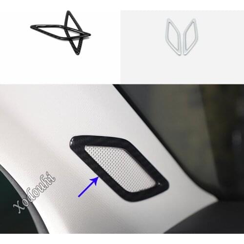 For Volkswagen VW T-cross Tcross 2018 2019 2020 Car Sticker Body Front A Column Frame Triangle Audio Speak Sound Ring Circle