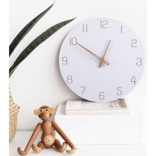 Nordic 3D Wooden Large Wall Clock Modern Design Home Decor Bedroom Silent Oclock Nixie Watch Wall Kids Clock for Children Room