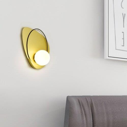 Nordic simple art wall lamp living room background wall corridor lamp Hotel bedsidel room creative led wall lamp