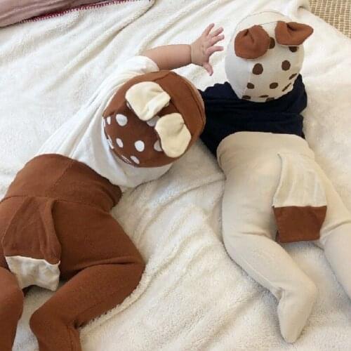 Newborn Baby Sleepwear Set Baby Pants + Hat 2pcs Boys Clothing Set Kids T-shirt Cotton For Girls Toddler Baby Clothes Set 0-2T