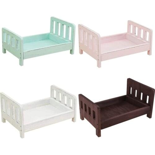 Newborn Photography Props Wood Bed Infant Poses Baby Photography Prop Detachable Background Props Baby Photography Accessories