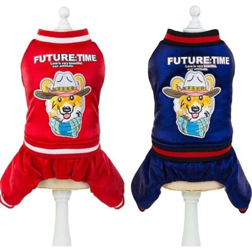 Christmas Pet Dog Clothes Winter Warm Coat for Dogs Red Dog costume Clothing for Small Dogs Chihuahua Teddy Jumpsuit Santa Claus